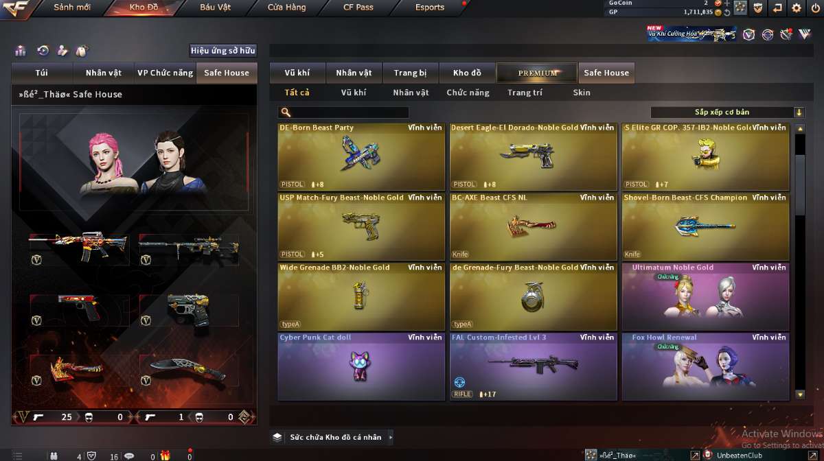 shop acc cf uy tin gia re